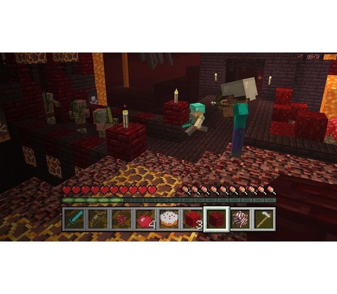 nahoře nápis MINECRAFT."