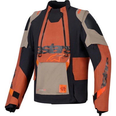 Alpinestars HALO Drystar tmavě modro-zeleno-oranžovo-černá – Zboží Mobilmania