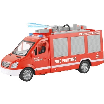 Детска играчка Raya Toys - Пожарна кола City Rescue със стълба, музика и светлини (508121620)