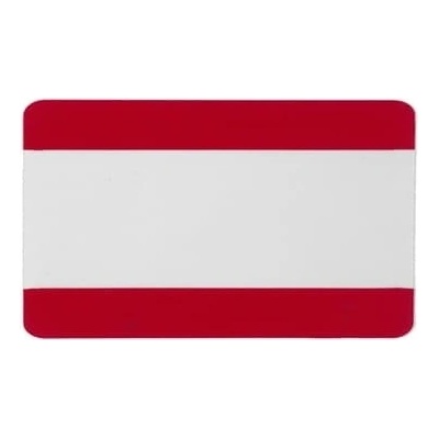 Samolepicí vyznačovací kapsy WT-5118, 1/2 A4 uzavřená – PVC, červená, 323×187 mm, balení 10 ks