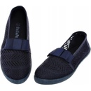 Dětské krajkové baleríny s mašličkou ažurové 6194