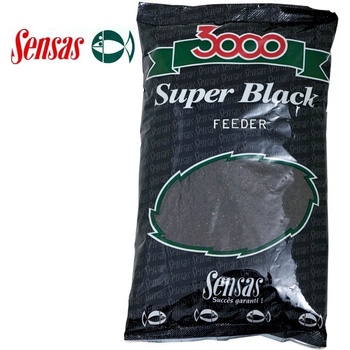 Sensas Vnadící směs 3000 Dark Salty Feeder (feeder-černý-slaný) 1kg