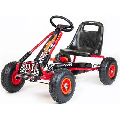 Go-kart Dětská šlapací motokára Baby Mix Razor červená