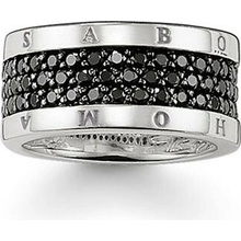 Thomas Sabo Prsten Klasický černý TR1710 051 11 64 Sterling Silver Sterling silver