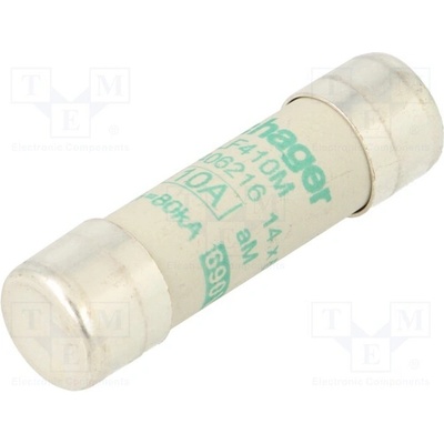 HAGER LF410M Pojistka: tavná; aM; 10A; 690VAC; kulatý,průmyslová; 14x51mm