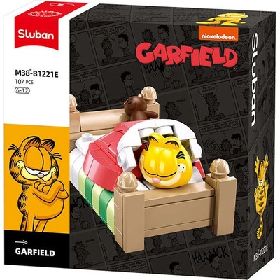 Sluban B1221E Garfield v posteli