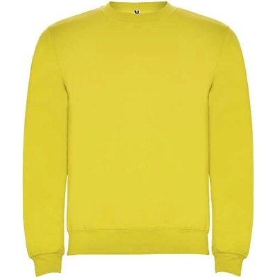 Clasica detský sveter s výstrihom crewneck žltá