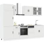 vidaXL Комплект кухненски шкафове от 8 части "Porto", бяло инженерно дърво (3314811)