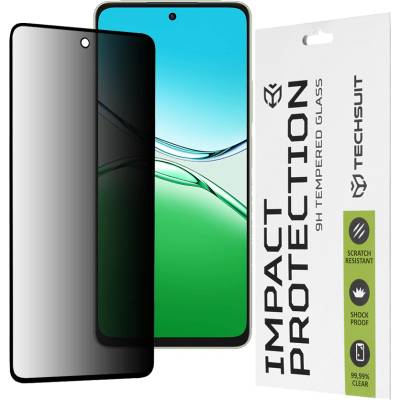 Techsuit Протектор за Oppo A5 Pro 4G / A5 Pro 5G - Techsuit - 111D Privacy Full Glue - Черен