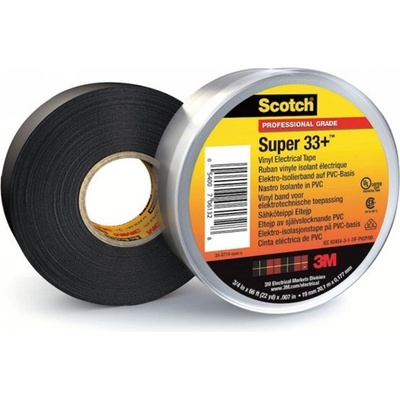 3M 33+ Scotch Super Izolačná páska 19 mm x 20,1 m čierna