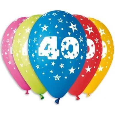 Smart Ballons Nafukovací balónky potisk "40" P5GS110-40