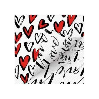 PAW Obrúsky L Double Design Time Fall in Love 33x33cm