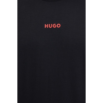 HUGO BOSS Домашна блуза с дълги ръкави hugo в черно с принт 50522302 (50522302)