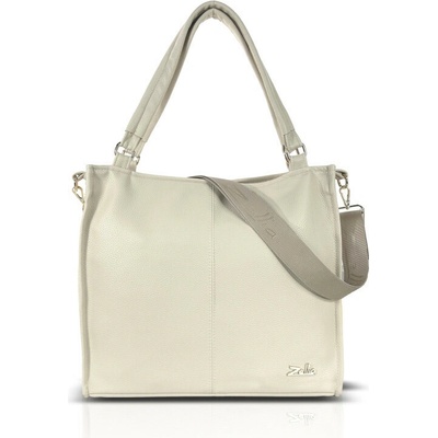 Zellia dámska béžová kabelka Zlb318 crossbody taška 34 x 32 x 11 cm