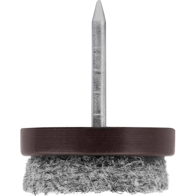 Walteco Filcový klzák s klincom, priemer 20mm, hnedý, 8 ks , 84968