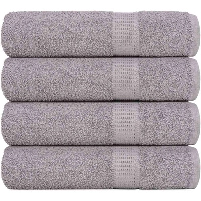 vidaXL Кърпи за душ FROGN 4 бр. сиви 70x140 см 360 г/м2 (136834)