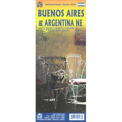 ITMB Publishing plán Buenos Aires 1:12,5 t., severní Argentina 1:2,2 mil. ITM voděodolná