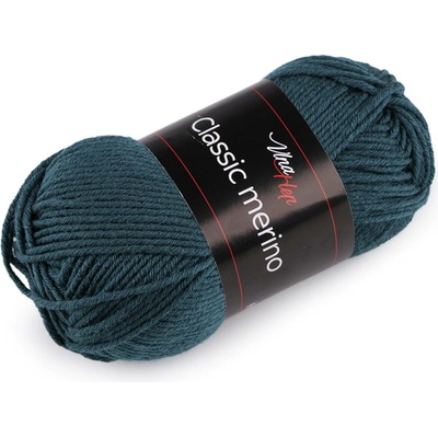Pletací příze Classic Merino 50 g Varianta: 16 (61276) petrolejová, Balení: 1 ks 57773/147180/274121