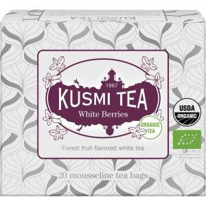 Kusmi Tea Бял чай WHITE BERRIES, 20 муселинови пакетчета, Kusmi Tea (KUSMI21095A1120)