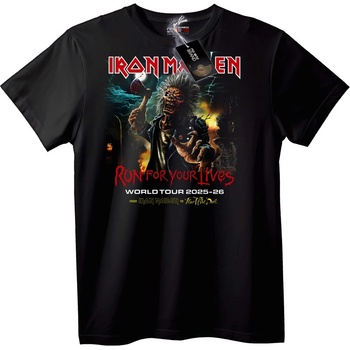 NOONEBRAND Тениска Iron Maiden Бягай за Живота Турне 2025-26 - S, White