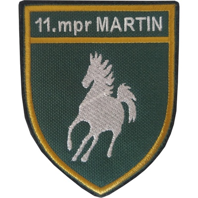 Nášivka 11.mpr Martin se SZ - olivově zelená