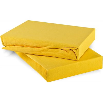 EMI Prostěradlo světle žluté jersey 120x200