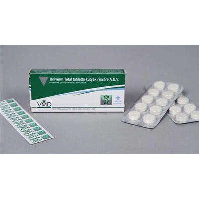 Univerm Total tablety pre psov 2 x 10 tbl