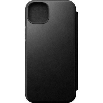 Nomad Кожен калъф (естествена кожа), тип портфейл с MagSafe за iPhone 14 Plus - Nomad Modern Leather Folio MagSafe Case (черен) (NM01284185)