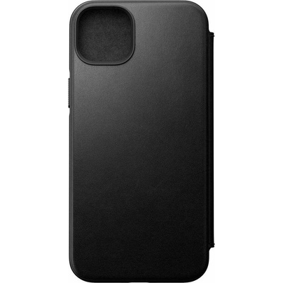 Nomad Кожен калъф (естествена кожа), тип портфейл с MagSafe за iPhone 14 Plus - Nomad Modern Leather Folio MagSafe Case (черен) (NM01284185)