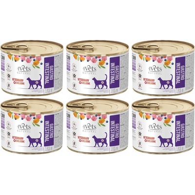 4Vets Natural Gastro intestinal 6 x 185 g