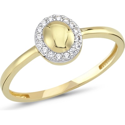 Lillian Vassago zlatý prsten se zirkony LLV66 GR108Y