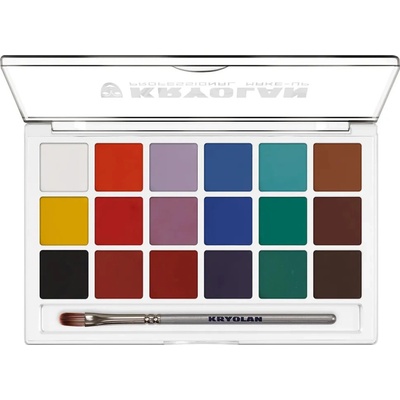 Kryolan Aquacolor sada fareb na tvár18 fareb