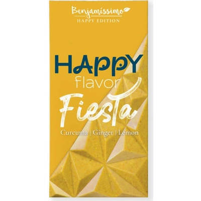 Benjamissimo Čokoláda kurkuma, zázvor a citrón Happy Edition Bio 60 g
