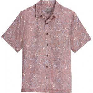 Royal Robbins Мъжка риза с копчета Royal Robbins Camino Pucker S/S Shirt - Mahogany Kayaker Pt (033-2703-0512)