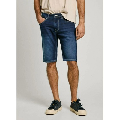 Pepe Jeans pánské modré džínové kraťasy PM801075EE4000