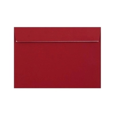 Obálka farebná C5 120g,162x229mm s pásikom,červená (bal=5ks)