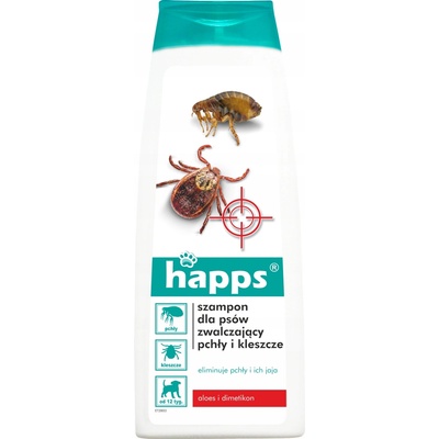 Happs Šampón pre psov bojujúci proti blchám a kliešťom 250 ml