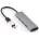 Bluestork USB хъб - HUB-MINI (USB-A към 3xUSB 2.0 порт + 1x USB-C, 1xHDMI, USB3.0, сив) (HUB-MINI)
