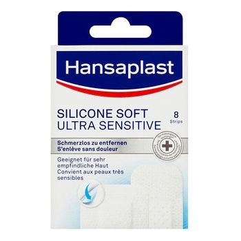 Hansaplast SILICONE SOFT ULTRA SENSITIVE náplasť 8 ks