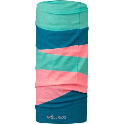 Trollkids Детски шал Trollkids Girl's Coastal Sunset Multitube Neckerchief - Aqua Haze / Harbor Blue / Peony Rose - размер One Size (203-2623-0311)