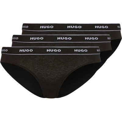 Hugo Слипове Hugo 3 Pack Striped Briefs - Black 001