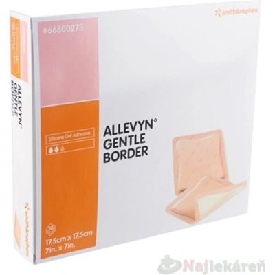 Allevyn Gentle Border Krytie na rany 17,5 x 17,5 cm 10 ks