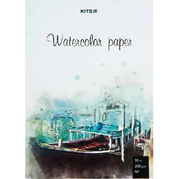 Kite Папка с листа за акварел Kite A4 10л. 200 g/m (1113029-K23-267)