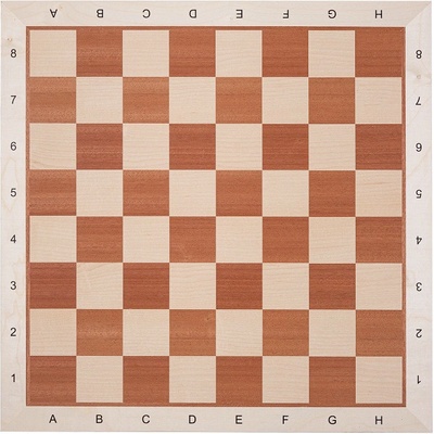 Šachová deska - Mahagon/Javor číslo 5 - 48x48 cm, pole 50 mm – Zboží Dáma