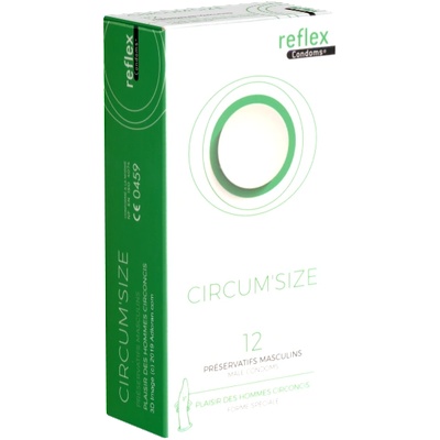 Reflex Single: Circum'Size, 12 condoms for circumsized men