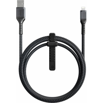 Nomad Здрав кабел с въжена оплетка за устройства с Lightning порт (150 см) - Nomad Rugged USB-A to Lightning Cable (черен) (NM01911B00)