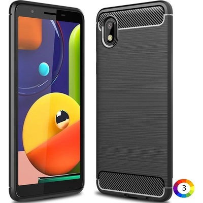Samsung Galaxy A01 Core Удароустойчив Carbon Fiber Калъф и Протектор