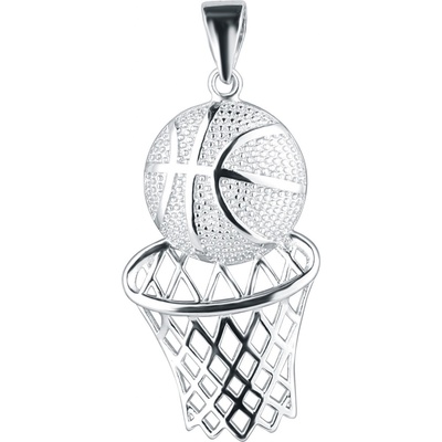 Pavona Stříbrný přívěsek basketbalový míč a síť 64024