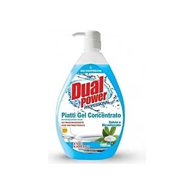 Dual Power салвия и бикарбонат препарат за домакински съдове 1 литър