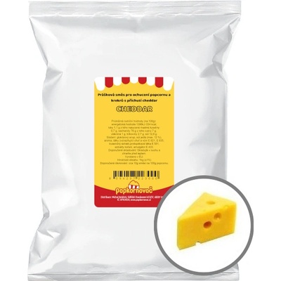 Popkornovač.cz Příchuť na popcorn Cheddar 1 kg